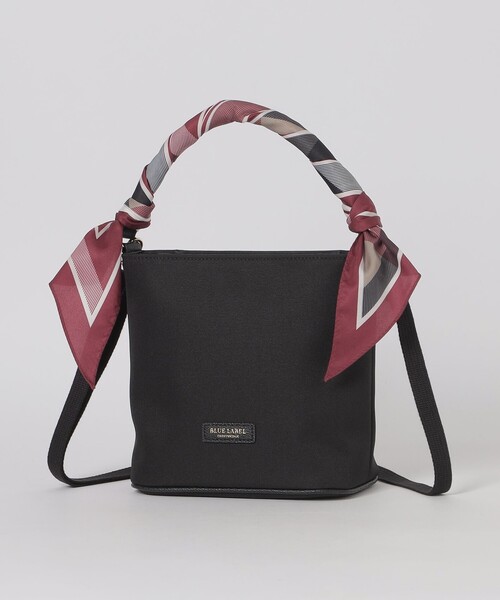 スカーフ付きミニショルダーバック　　　　☆新品☆ブルーレーベル BLUE LABEL CRESTBRIDGE（ブルーレーベルクレストブリッジ