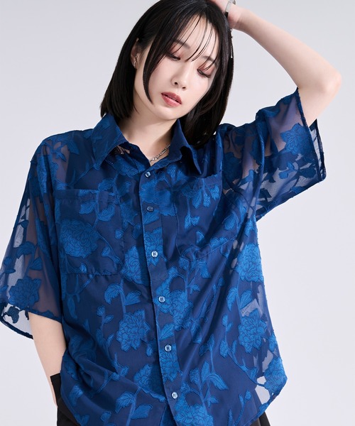 Ellno Loset（エルノロゼット） シャツ オパールシアージャガード
