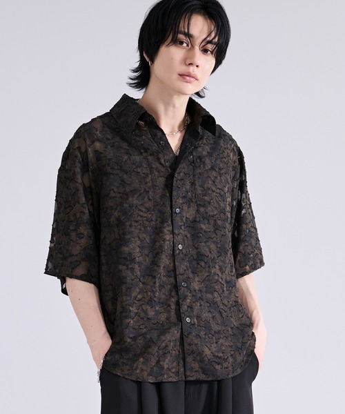 おかページ Ellno Loset（エルノロゼット） シャツ オパールシアージャガード