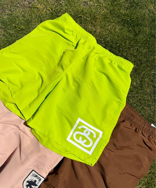 「ONE DAY KMC 」 「STUSSY」ハーフパンツ LARGE ライム メンズ_画像3