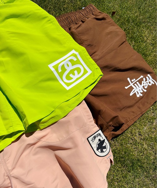 「ONE DAY KMC 」 「STUSSY」ハーフパンツ LARGE ライム メンズ_画像6
