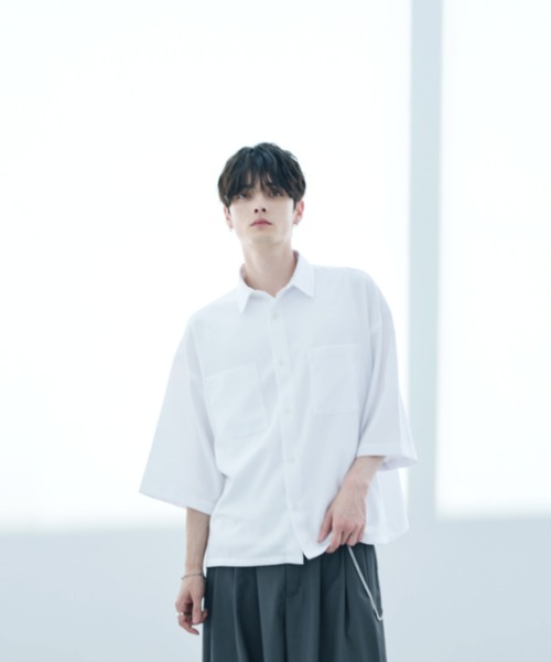 「ASTRONOMY」 半袖シャツ M チャコール メンズ_画像7