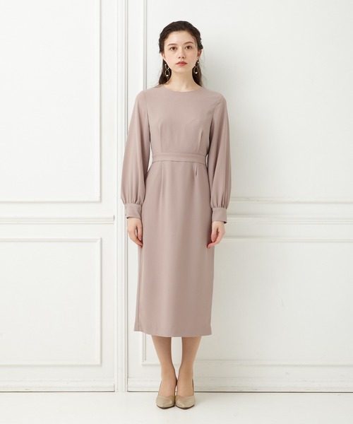 「AIMER」 長袖ワンピース MEDIUM ネイビー レディース_画像2