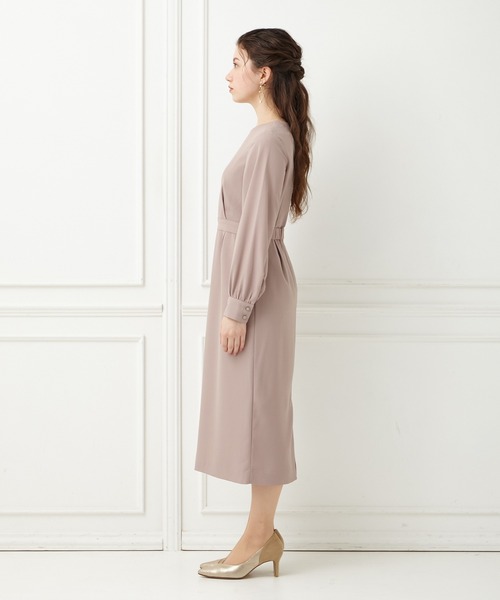 「AIMER」 長袖ワンピース MEDIUM ネイビー レディース_画像3