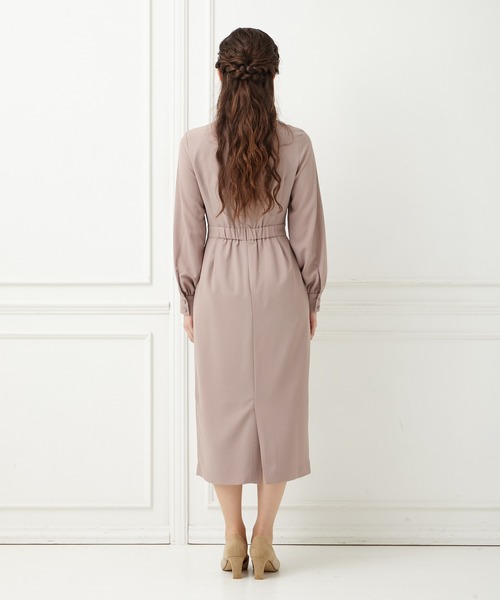 「AIMER」 長袖ワンピース MEDIUM ネイビー レディース_画像4