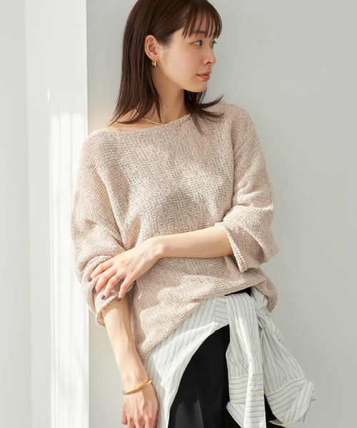 プラージュ　ニット 長袖 plage（プラージュ） 長袖ニット - オレンジ レディース : ZOZOTOWN