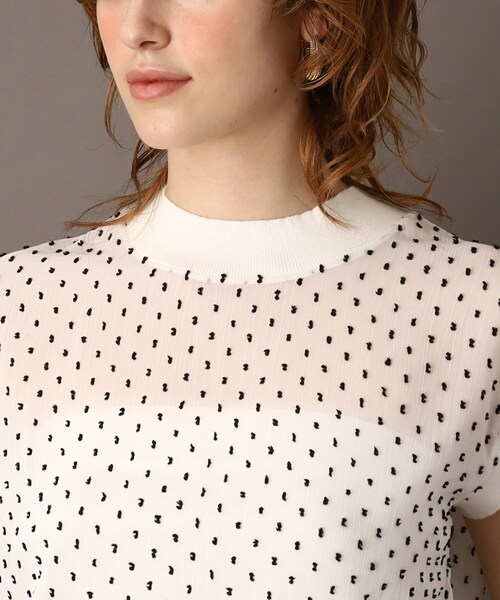 「DRESSTERIOR」 半袖ブラウス 36 ブラック レディース_画像9