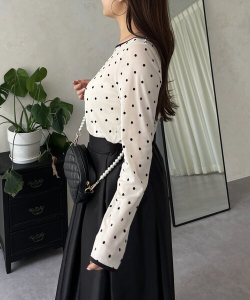 「prose verse」 長袖カットソー LARGE ブラック レディース_画像8