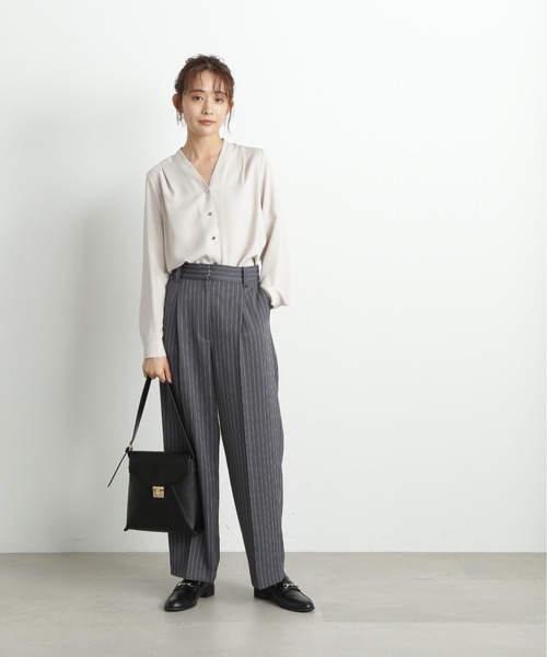 「N.(N. Natural Beauty Basic)」 長袖シャツ MEDIUM ホワイト レディース_画像6