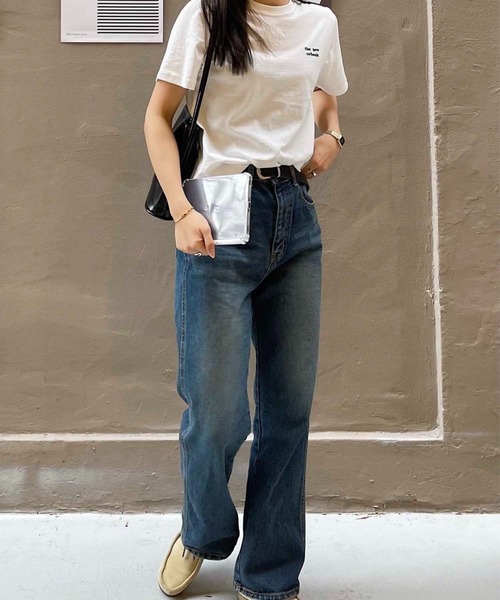 「CANAL JEAN」 半袖Tシャツ ONE SIZE ホワイト レディース_画像2