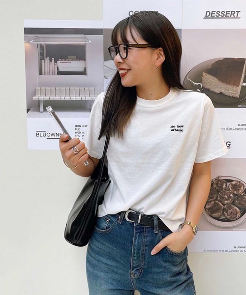 「CANAL JEAN」 半袖Tシャツ ONE SIZE ホワイト レディース_画像3