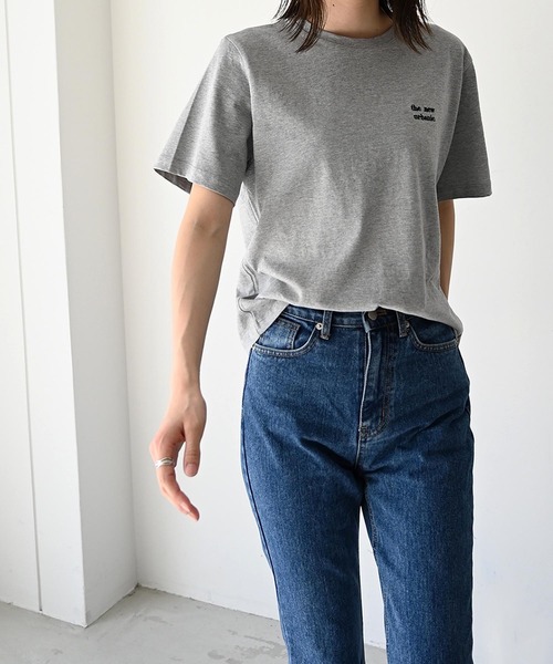 「CANAL JEAN」 半袖Tシャツ ONE SIZE ホワイト レディース_画像5