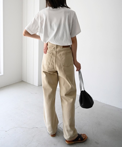 「CANAL JEAN」 半袖Tシャツ ONE SIZE ホワイト レディース_画像7
