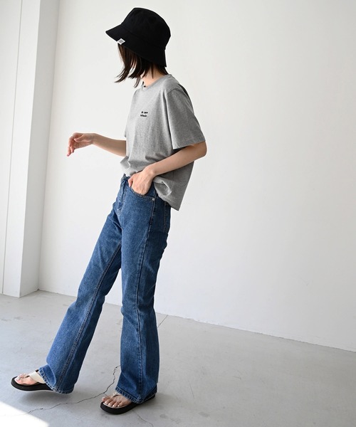 「CANAL JEAN」 半袖Tシャツ ONE SIZE ホワイト レディース_画像9