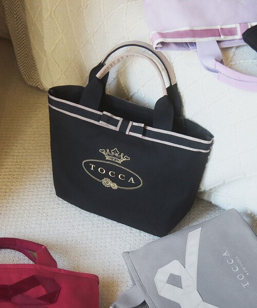 「TOCCA」 トートバッグ F ブラック レディース_画像2