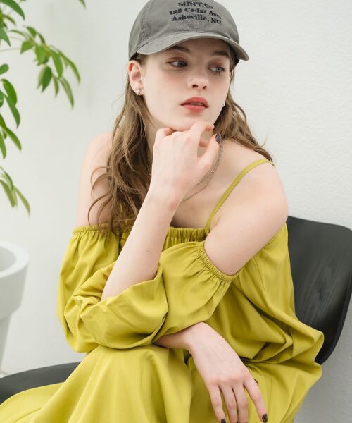 「RETRO GIRL」 7分袖ワンピース FREE ブラック レディース_画像3