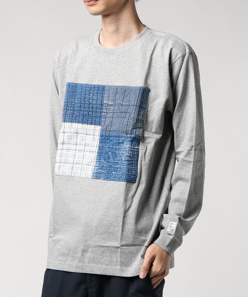 tシャツ Tシャツ FDMTL ファンダメンタル / BORO PATCHWORK L/S TEE 