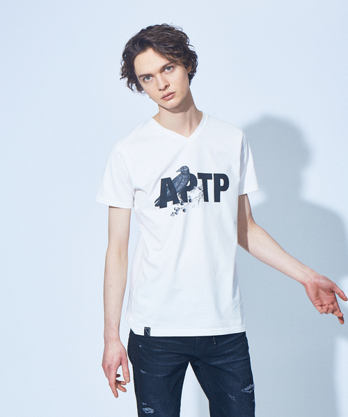5351 POUR LES HOMMES tシャツ APTP 半袖 Vネック Tシャツ メンズ 