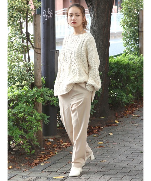 15%OFF ニット - 通販 - PayPayモール パッチワークケーブルニット ZOZOTOWN PayPayモール店 国産爆買い