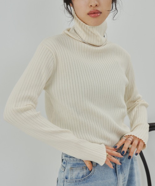 アンドマリー リブ編みニットセーター Aunt Marie's（アントマリーズ） ニット セーター フィンガーリブ