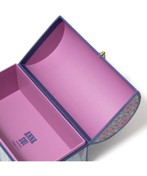 Francfranc 収納 ANNA SUI アーチ型ボックス ブルー : ZOZOTOWN
