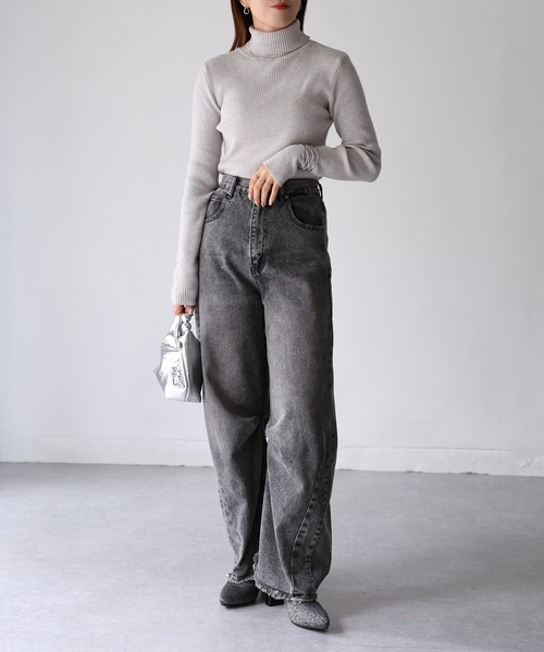 エブリデイアイライク 【美品】Basic Rib ウール タートルネック ニットセーター/ ※サイズの表記はございません。 Deuxieme Classe（ドゥーズィエムクラス）の「EVERYDAY I LIKE