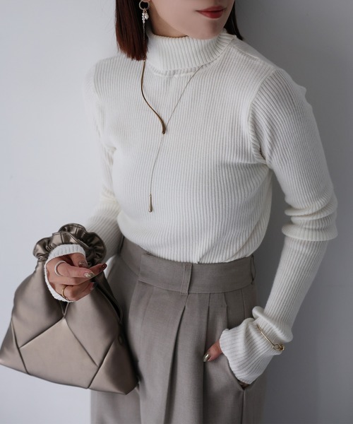 ニット セーター リブタートルネック / Ribbed Turtleneck レディース Lace Ladies ニット セーター リブ タートルネック レディース
