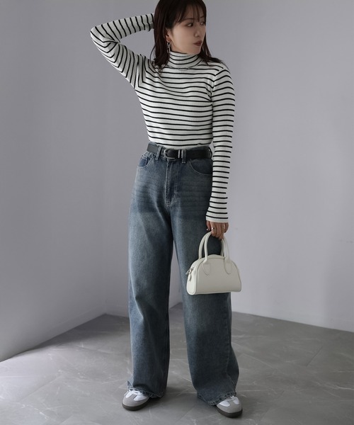 Riberry（リベリー） ニット セーター リブタートルネックニット