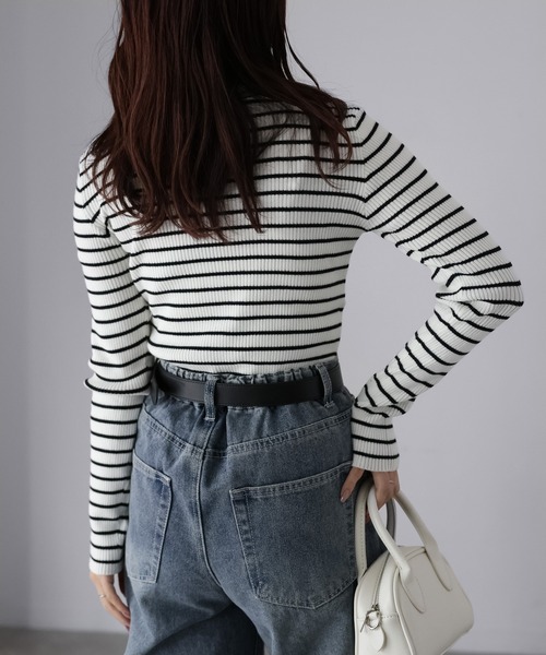 Riberry（リベリー） ニット セーター リブタートルネックニット