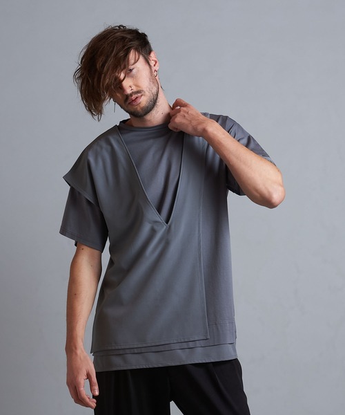NO ID.（ノーアイディー） tシャツ 「NO ID.」Asymmetric Three