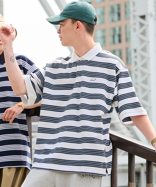 HECT ポロシャツ 「HECT」Big Multi Border S/S Tee / ビッグ