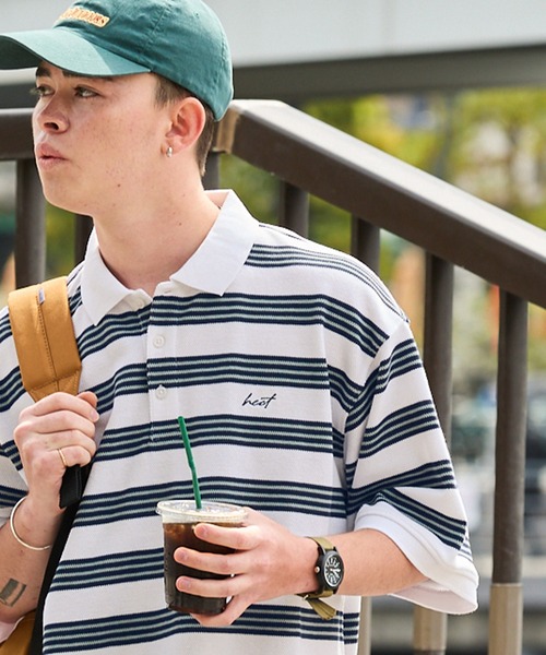 HECT ポロシャツ 「HECT」Big Multi Border S/S Tee / ビッグ