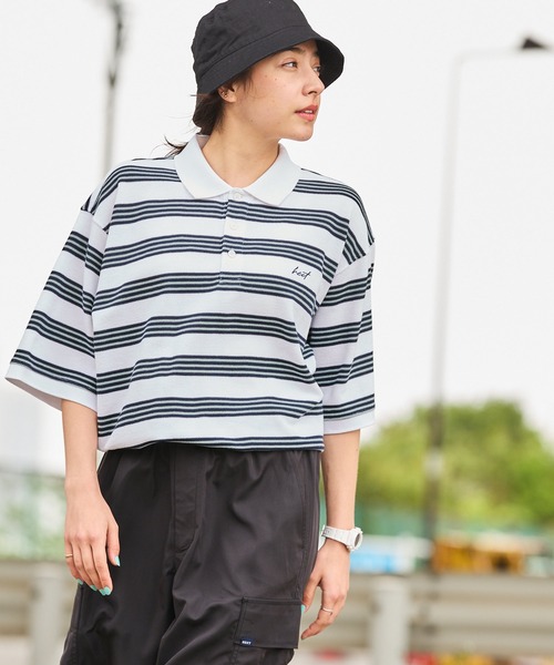 HECT ポロシャツ 「HECT」Big Multi Border S/S Tee / ビッグ
