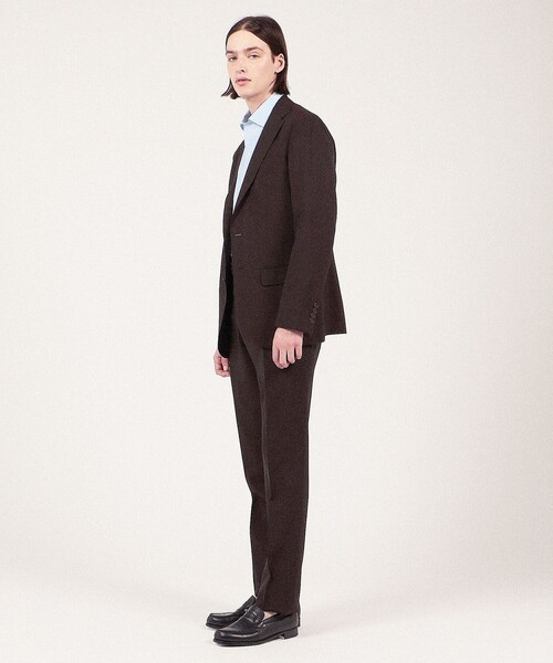 パンツ スラックス Super130sウール ノープリーツスリムスラックス Drago Swing Super130sウール ノープリーツスリムスラックス Drago