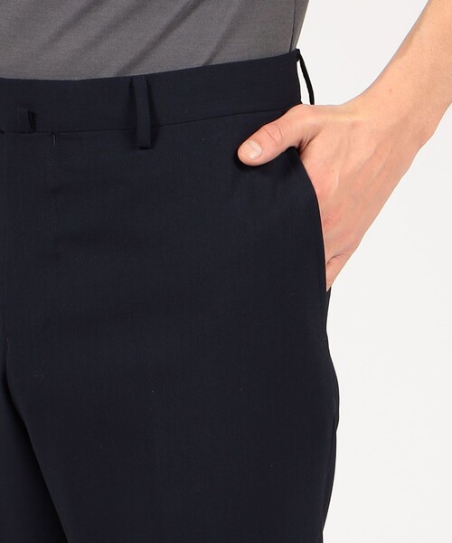 パンツ スラックス Super130sウール ノープリーツスリムスラックス Drago Swing Super130sウール ノープリーツスリムスラックス Drago