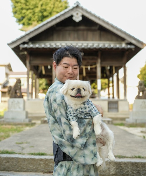B375.pon2pan2☆オーダー☆犬☆浴衣ワンピ 浴衣 ひまわり柄 バナナ柄 S/M/L/XL/XXL BROWNIE'S-ブラウニーズ