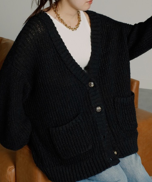 RADIANT ranモヘアカーディガン即完品 ブラック 1c98fdf187c2e44b5327bcfdbc9682