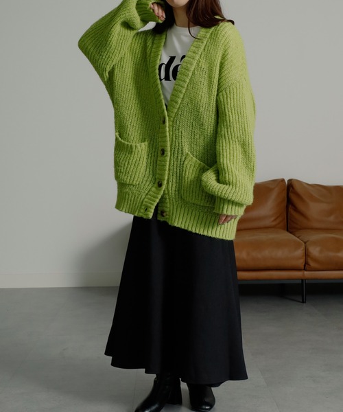 René ❤︎ グリーン 長袖カーディガン ROPÉ PICNIC(ロペピクニック) / 【WEB限定カラー:ネイビー】UVカット