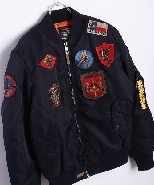 ジャケット・アウター Ma TOP GUN ma1 ma-1 デコレーションMA-1ジャケット メンズ