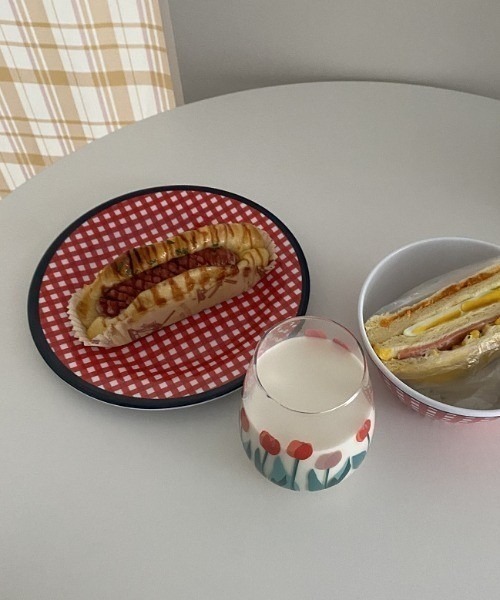 食器 レトロチェックデザインプレート | ブランド登録なし | 22