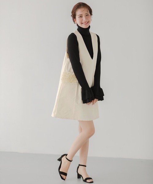 Fit more（フィットモア） サロペット オーバーオール ポケット