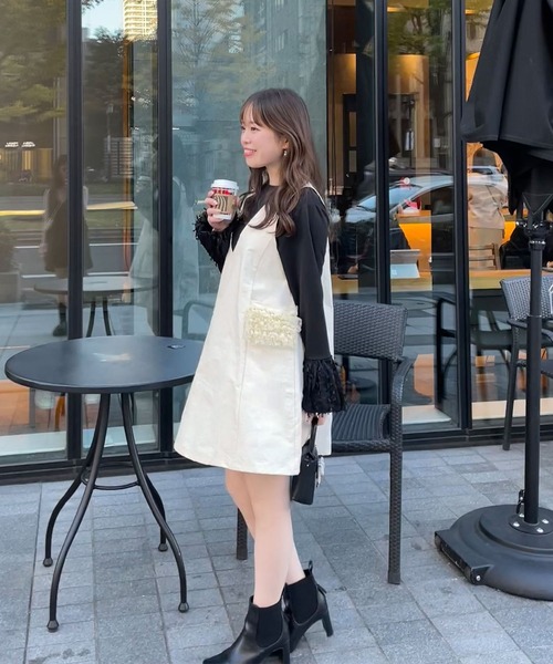 Fit more（フィットモア） サロペット オーバーオール ポケット