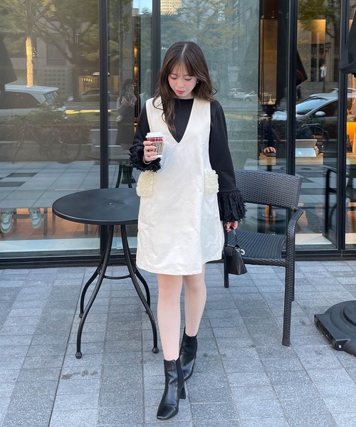 Fit more（フィットモア） サロペット オーバーオール ポケット