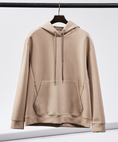 ABAHOUSE（アバハウス） パーカー 「バックプリーツ」スムース