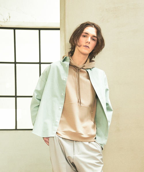 ABAHOUSE（アバハウス） パーカー 「バックプリーツ」スムース