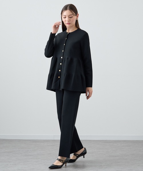 ANAYI（アナイ） パンツ レーヨンナイロンニット パンツ レディース