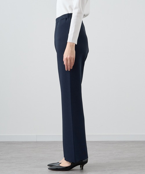 未使用 ANAYI アナイ 日本製 テーパードパンツ 38 ネイビー レディース ANAYI（アナイ） パンツ レーヨンナイロンニット パンツ レディース