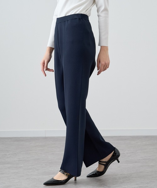 ANAYI（アナイ） パンツ レーヨンナイロンニット パンツ レディース