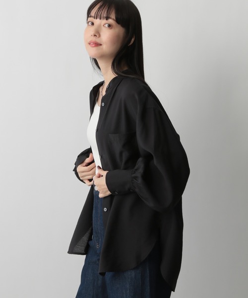 マルチサイズ ブラウス シャツ easyケアシャツロングスリーブ レディース