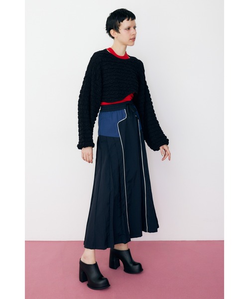 ニット セーター Wave hem knit tops　ウェーブヘムニットトップス レディース HeRIN.CYE ニット セーター Wave hem knit tops ウェーブヘム